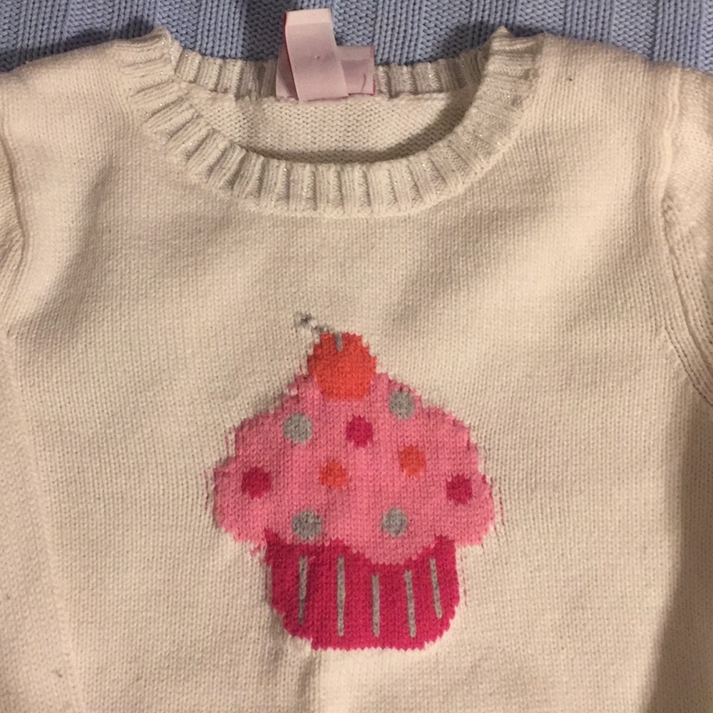 Cupcake sweater perfect for birthdays!